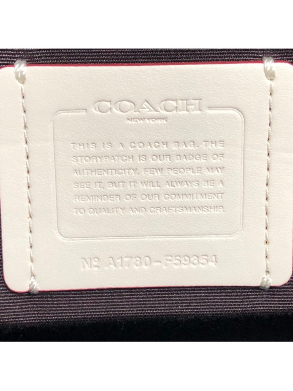 Coach SMALL KELSEY Butterflies Applique Satchel F59354 in Chalk Leather - NWT - Picture 8 of 8